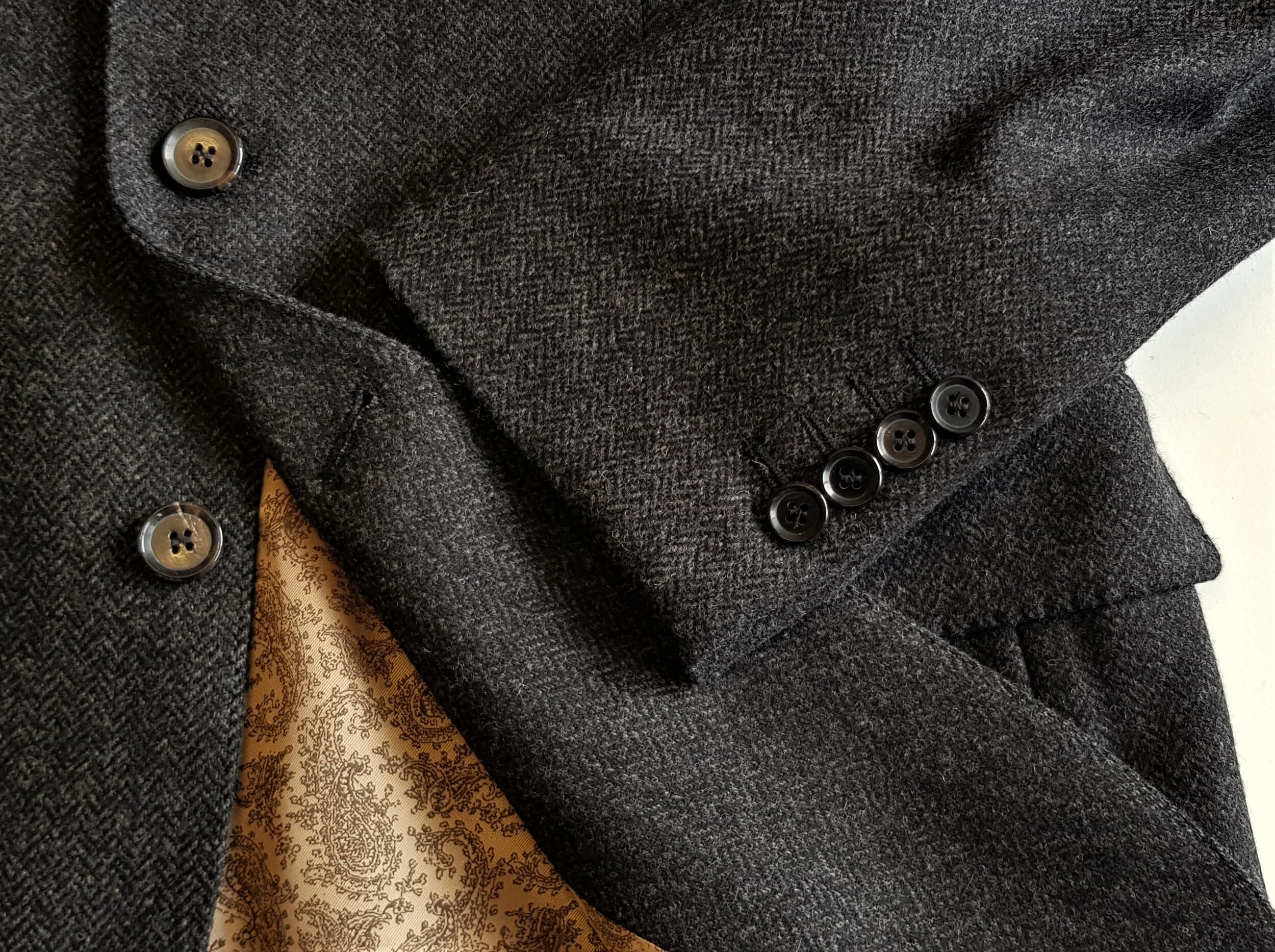 Charcoal tweed blazer hot sale